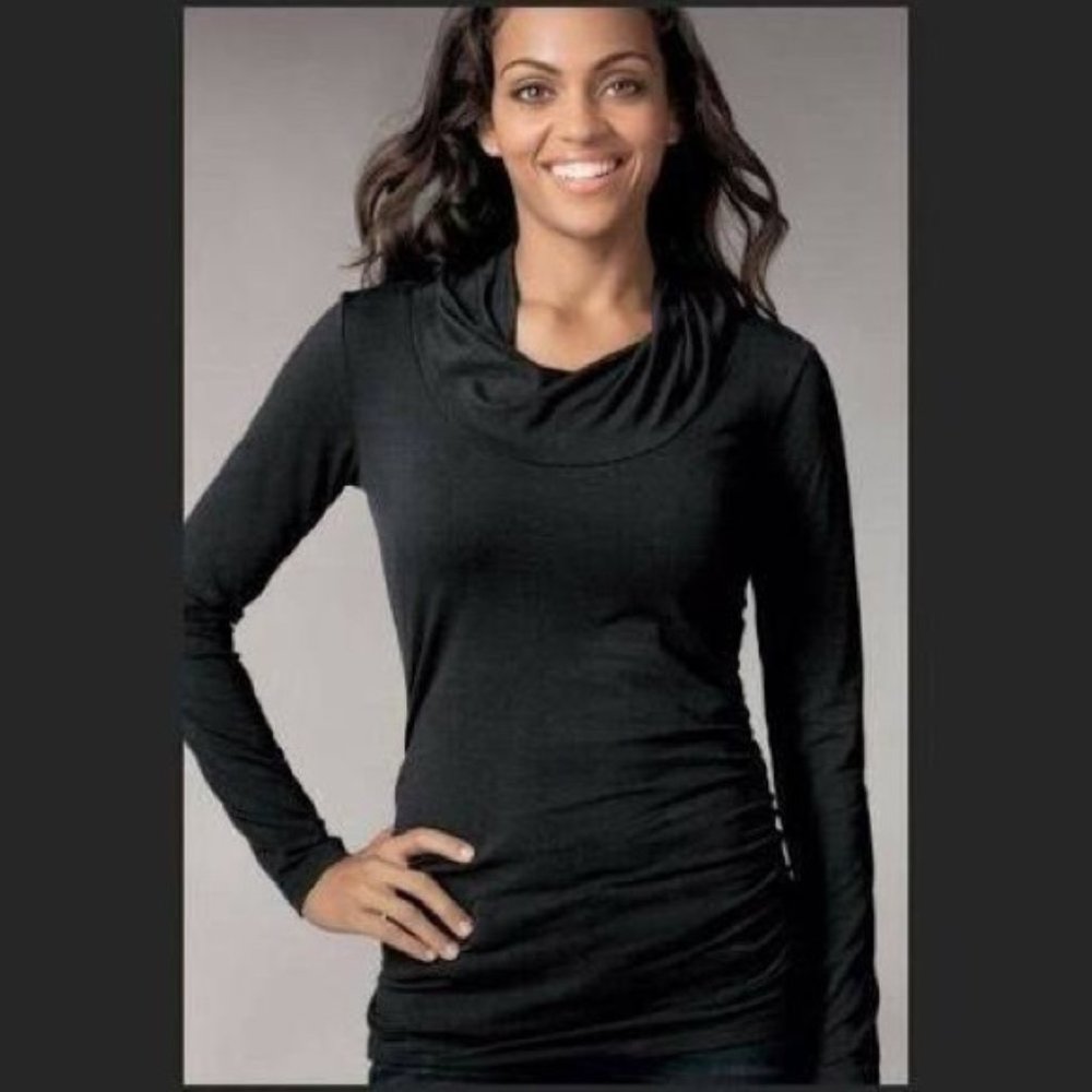 COPY - CAbi 657 Twist Neck Tee Olive Green Size M Cotton